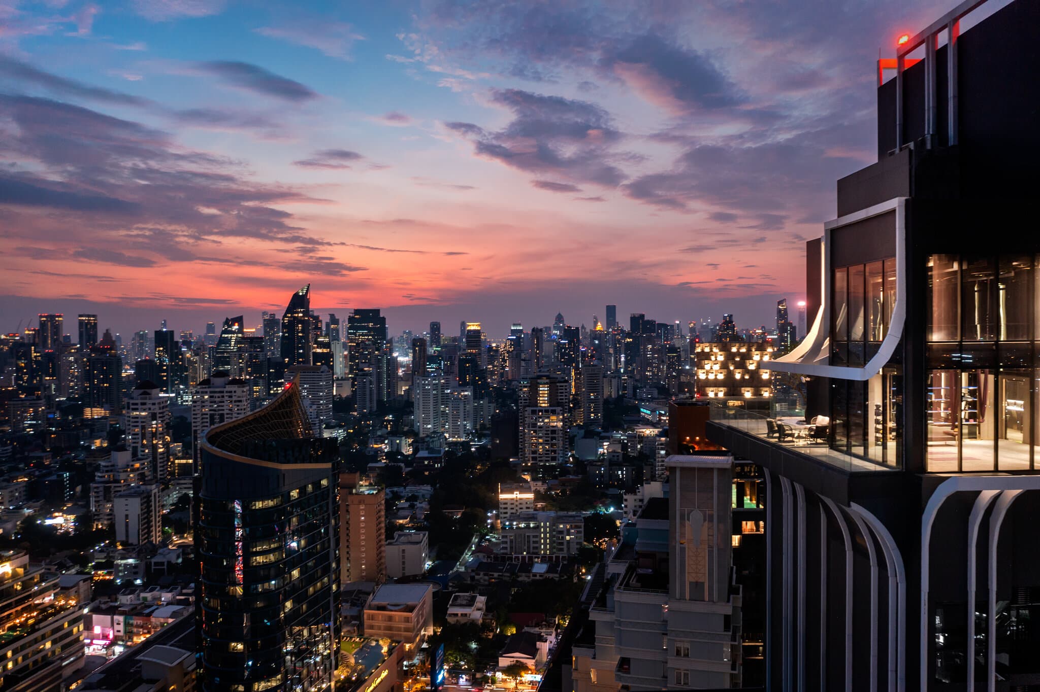 Rooftop infinity pool