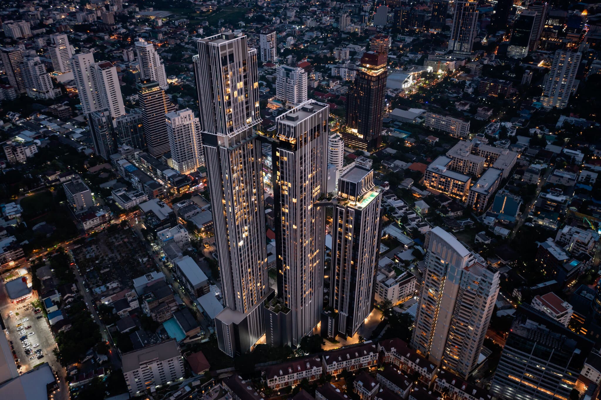 Park Origin Thonglor at dusk
