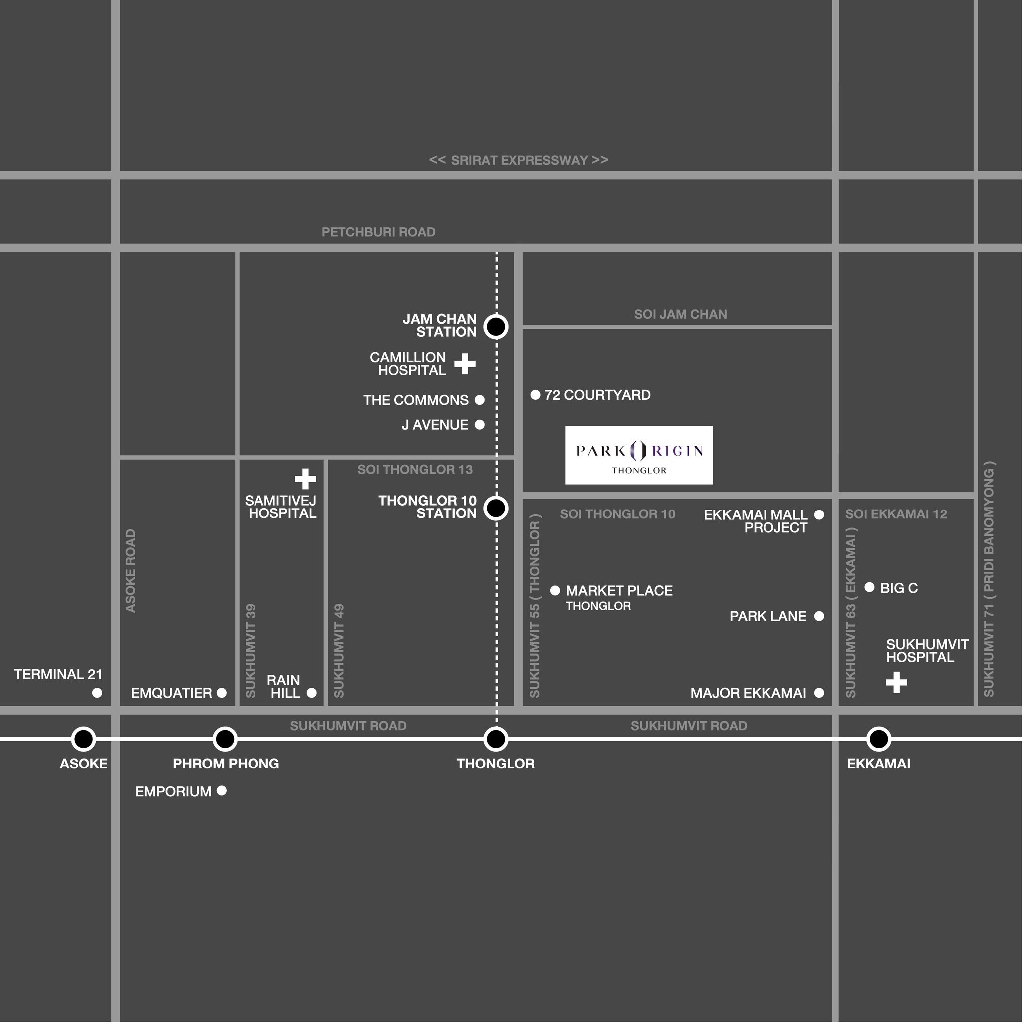 Park Origin Thonglor neighbourhood map